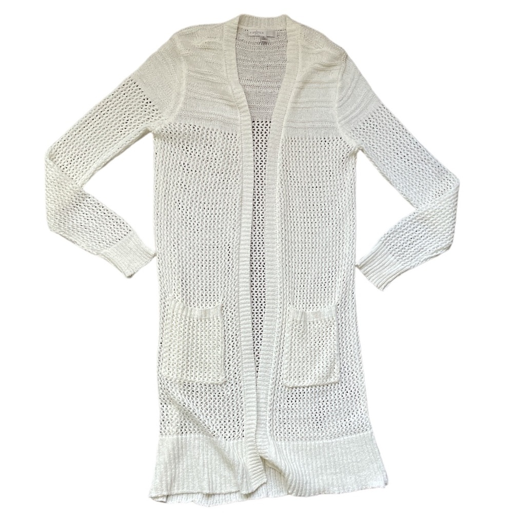 NWOT Fever Long Boho Loosely Knit Cardigan with Pockets (size S)